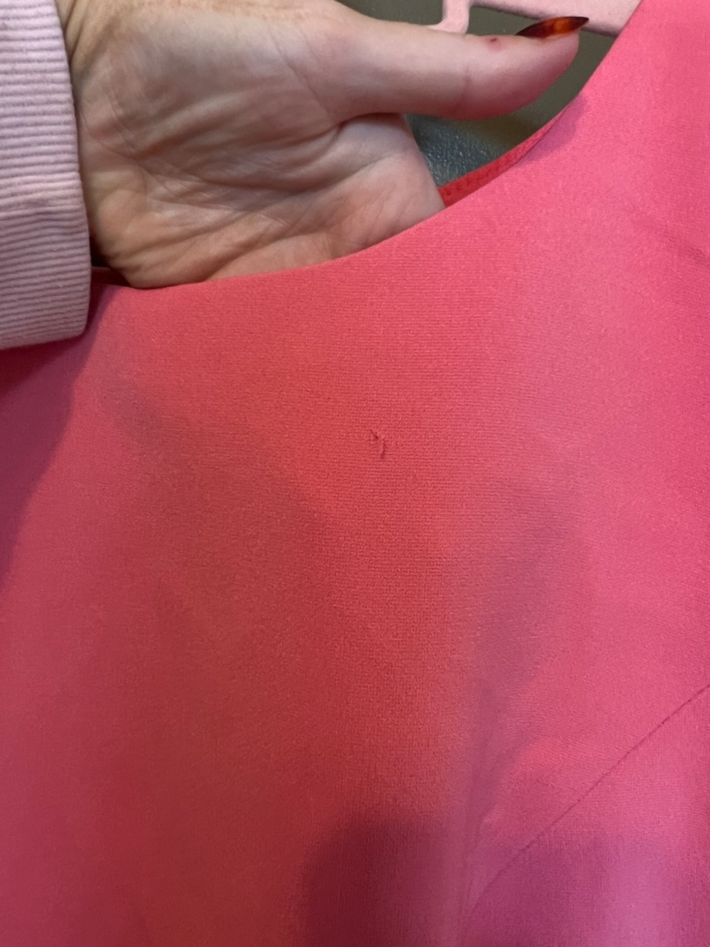 Pink Structured Sleeveless Shell Top - Picture 2 of 3